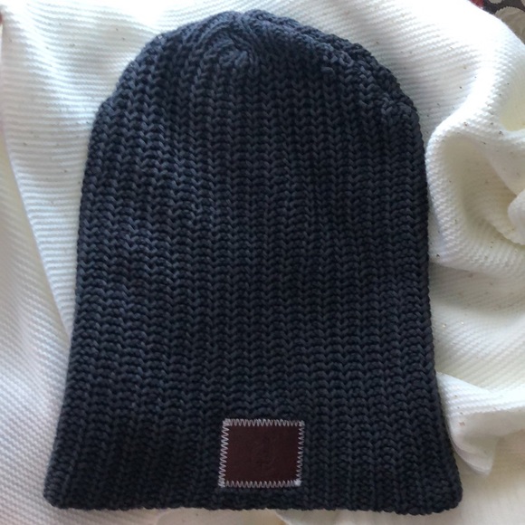 LOVE YOUR MELON Gray Cotton Knit Hat